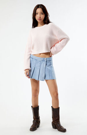 Babe Waffle Knit Sweater image number 3