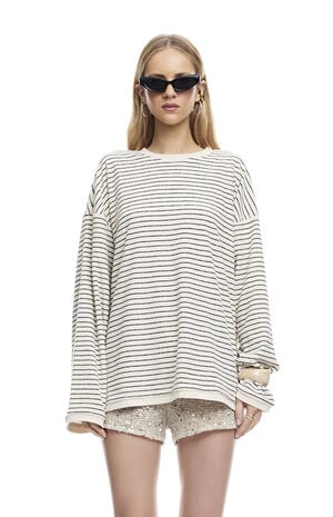Cheri Striped Long Sleeve Top image number 1