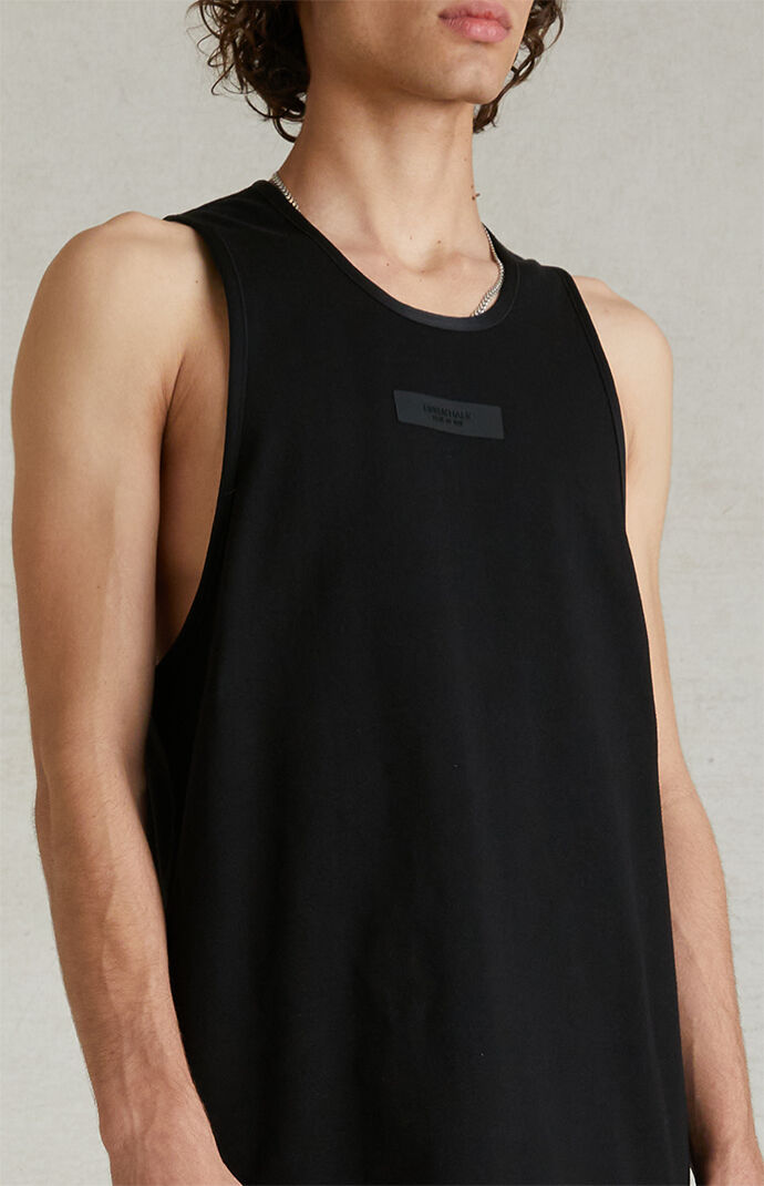 Fear of God Essentials Black Heavy Tank Top | PacSun
