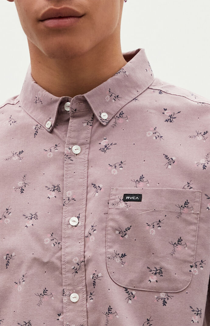 That'll Do Print Short Sleeve Button Up Shirt