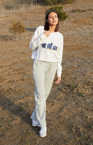 Cream Presley Yosemite Long Sleeve T-Shirt image number 2