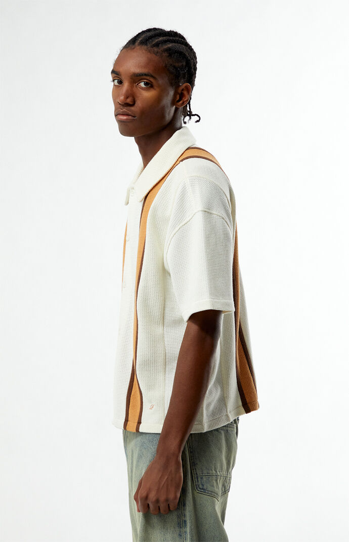 Pacsun Cream Sloan Textured Camp Shirt | Pacsun
