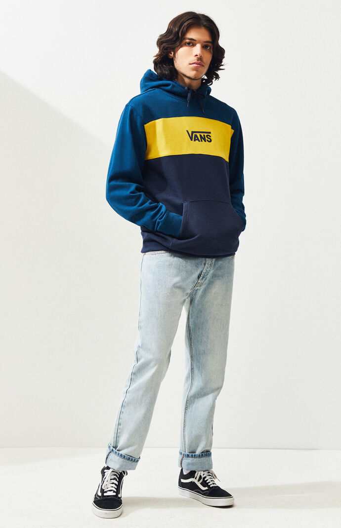 blue and yellow vans hoodie