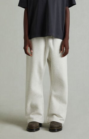 Kids Heather Oatmeal Flare Sweatpants image number 3