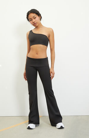 PAC WHISPER Active Fold-Over Waistband Flare Yoga Pants image number 1