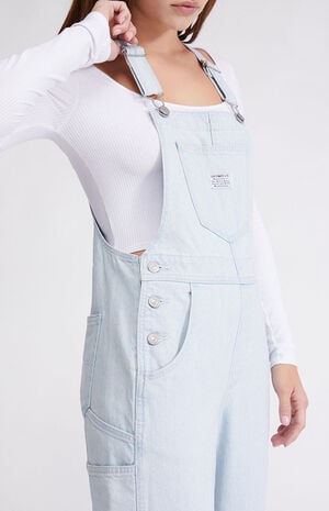 Light Indigo Carpenter Overalls image number 2