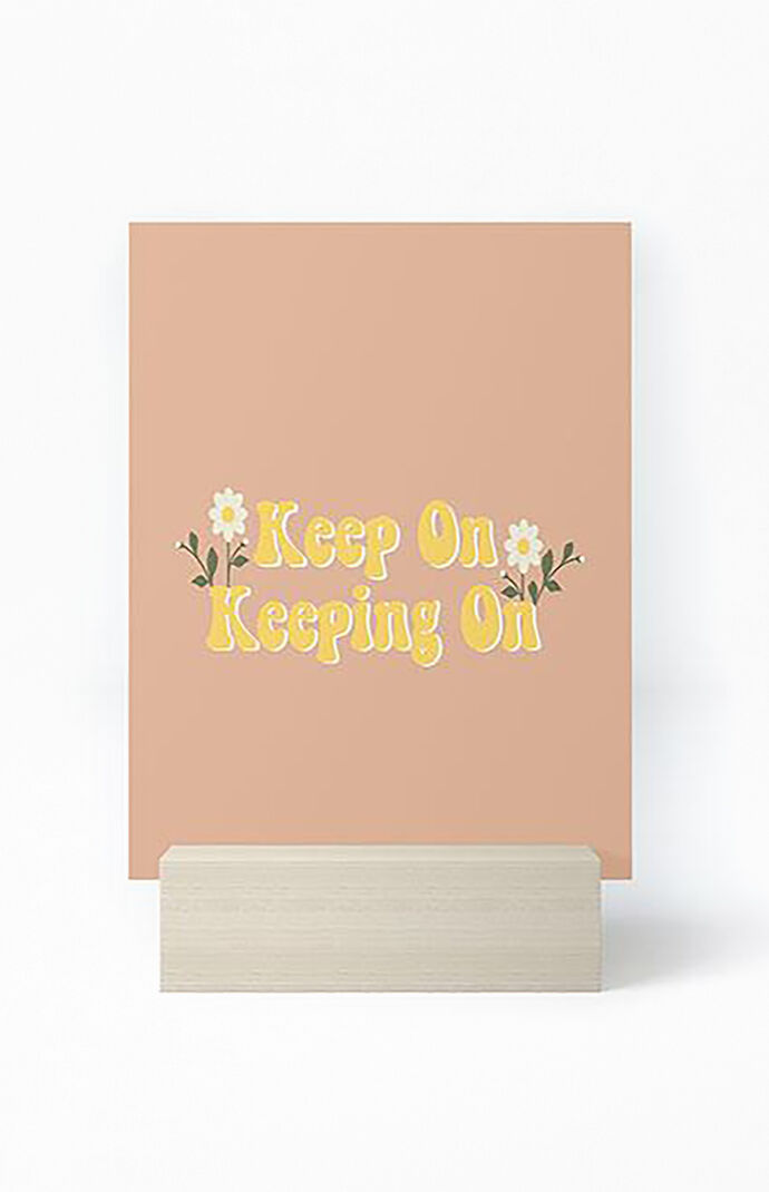 Camilleallen Keep On Keeping On Framed Mini Art