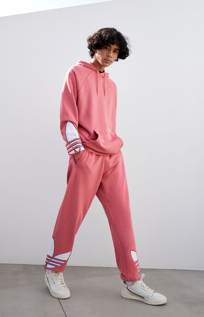 Pink Tricolor Trefoil Sweatpants