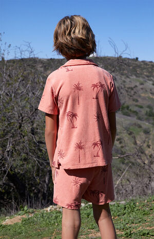 Palm Tree Terry Sweat Shorts image number 5