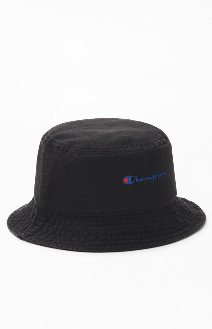 champion black bucket hat