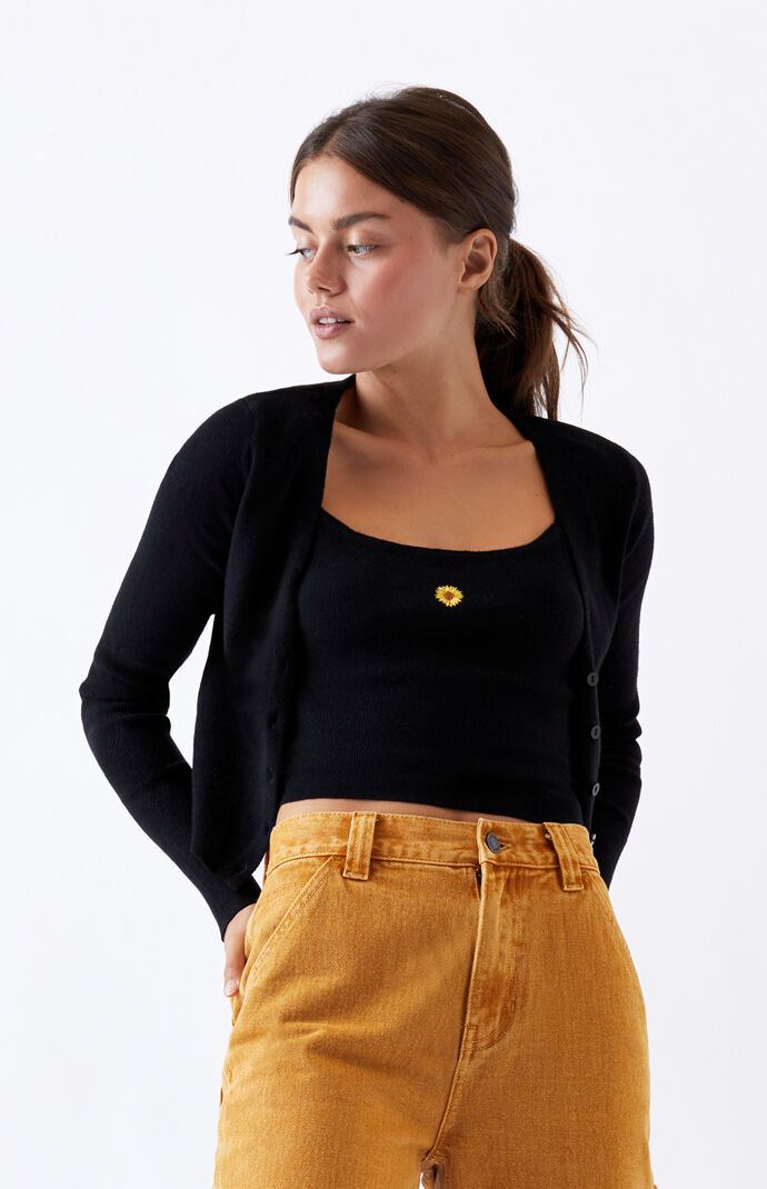 V-Neck Cardigan Sweater