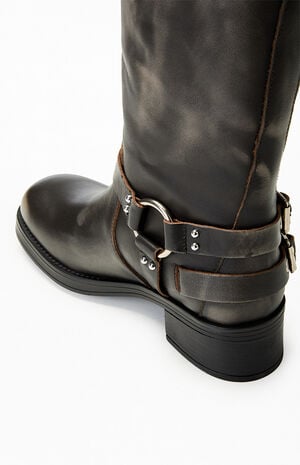 Women's Leather Rocky Boots image number 8