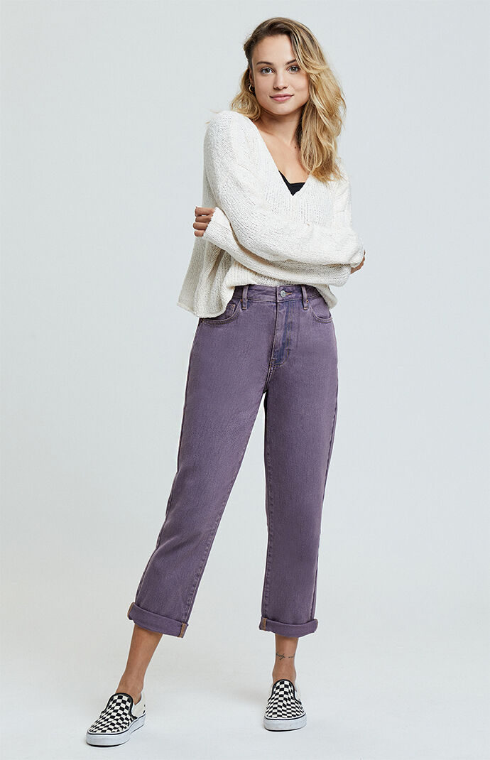 Pacsun purple mom jeans clearance