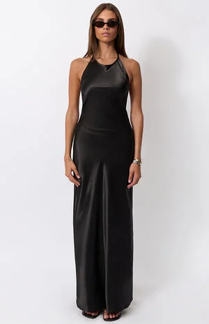 Backless Halter Dress image number 1