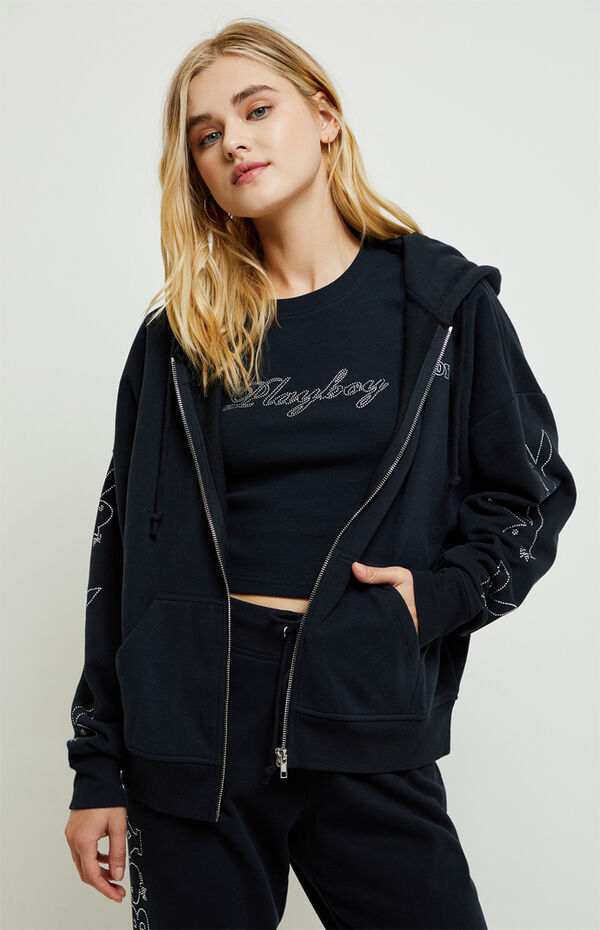 Playboy Zip Up Hoodie Pacsun
