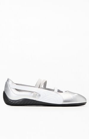 Women's Silver Speedcat Ballet Python Sneakers image number 1