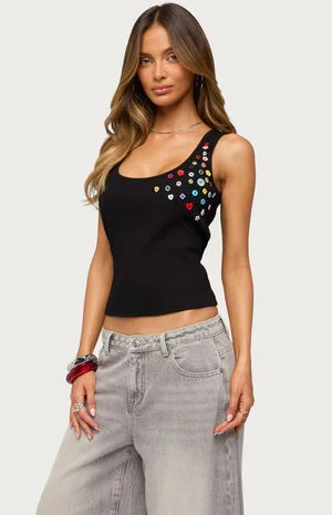 Natash Button Tank Top image number 1