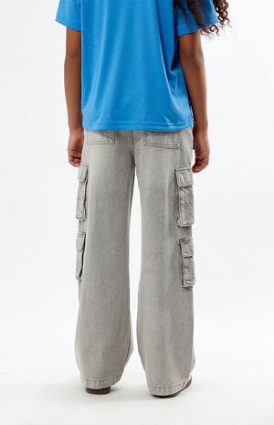 Gray Baggy Cargo Jeans Gray Baggy Cargo Jeans image number 8