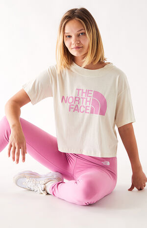 White Half Dome Cropped T-Shirt White Half Dome Cropped T-Shirt image number null