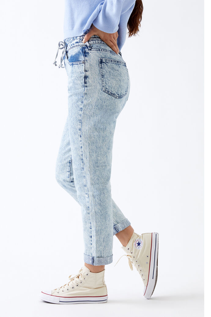 Drawn Blue Mom Jeans