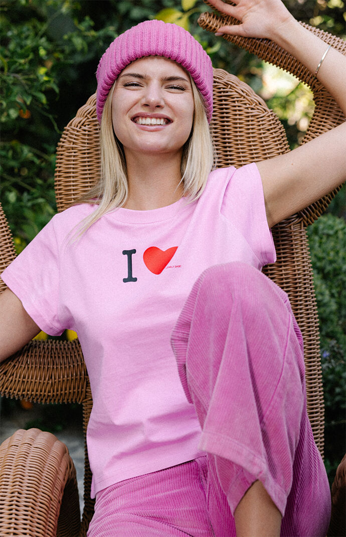 LONELY GHOST Heart Stamp Baby T-Shirt