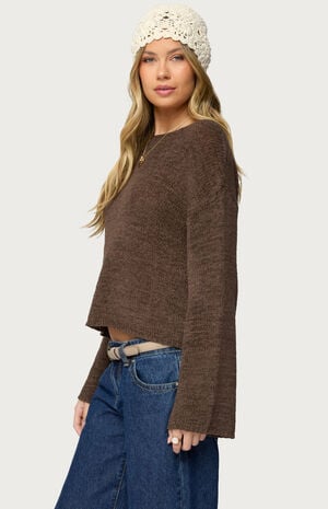 Drop Shoulder Light Knit Sweater image number 2