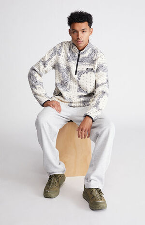 1/2 Zip Pullover Paisley Sweatshirt image number 4