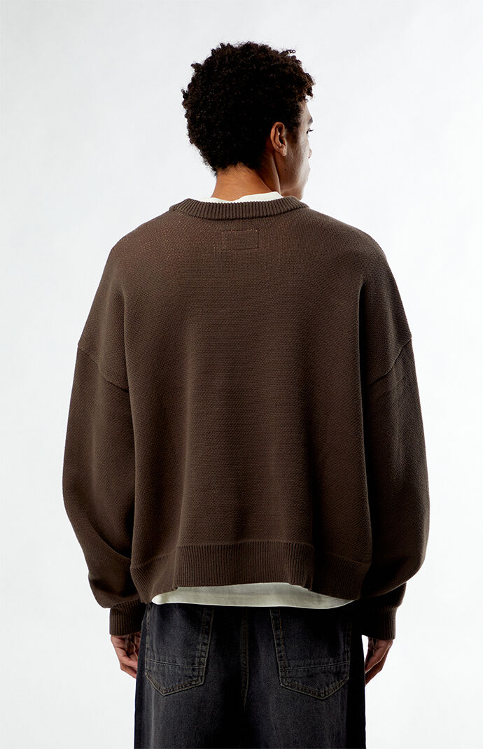 トップス SOL x FUC All around Knit Sweater(Brown) ASOS DESIGN super oversized boxy fit knit crew neck sweater