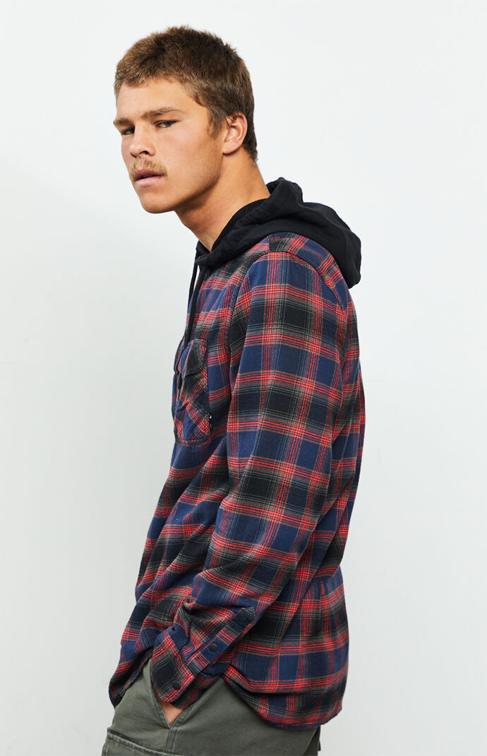 vans parkway hooded flannel
