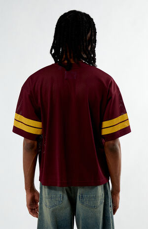 Short Sleeve Burgundy Mesh Jersey image number 4