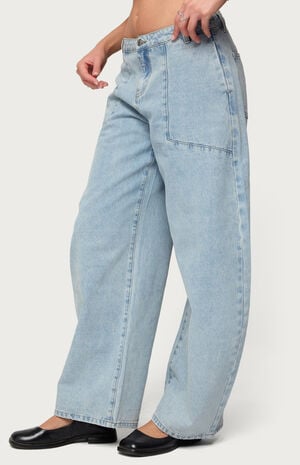 Jolie Low Rise Barrel Jeans image number 2