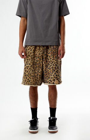 x Civil Active Leopard Skull Sweat Shorts image number 3