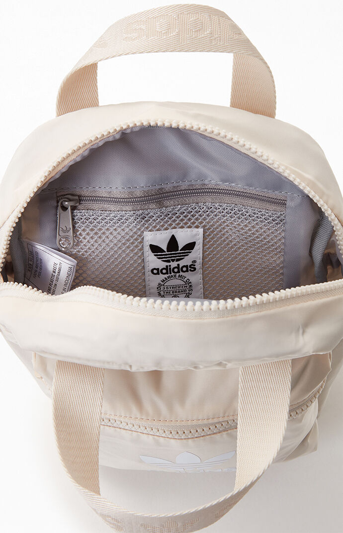 Adidas white mini backpack discount