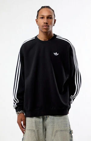 Black Adicolor 3-Stripes Oversized Sweatshirt image number 1
