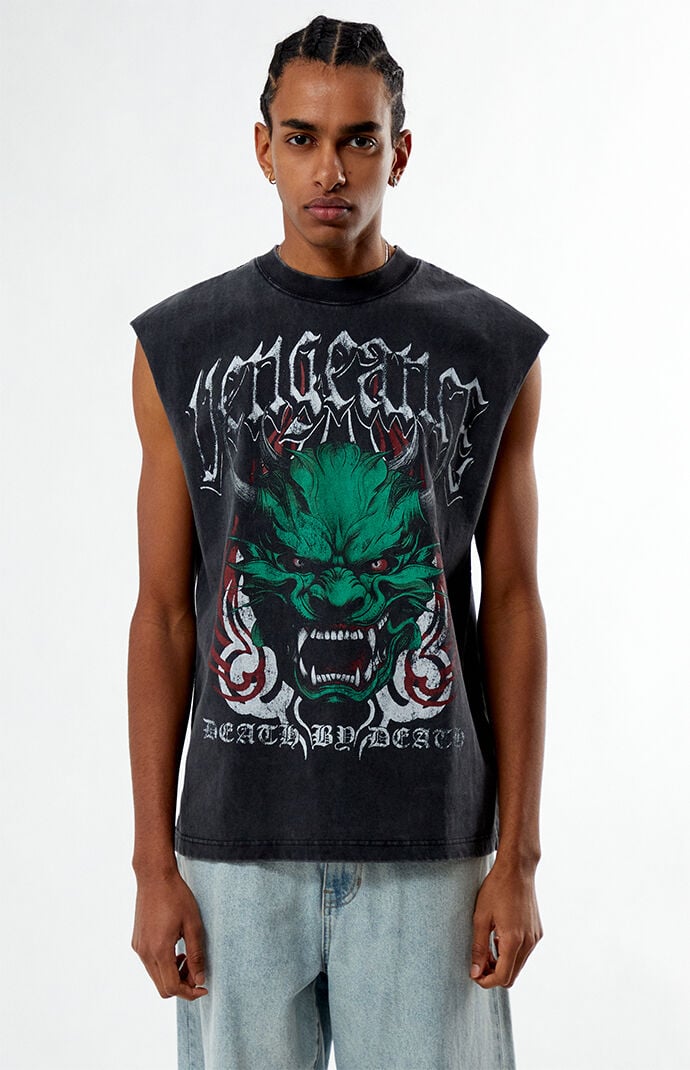 Pacsun Vengeance Cut Off Muscle T-Shirt