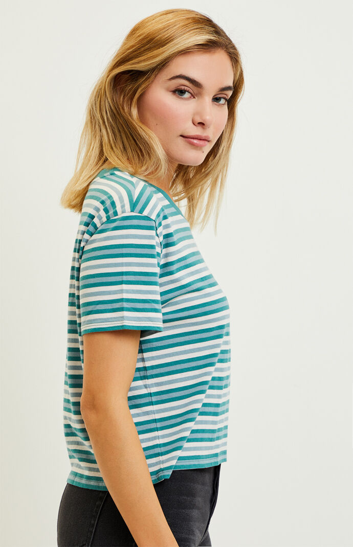 Striped Cropped T-Shirt
