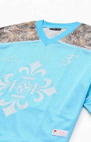 Cropped Mesh Short Sleeve Jersey image number 3