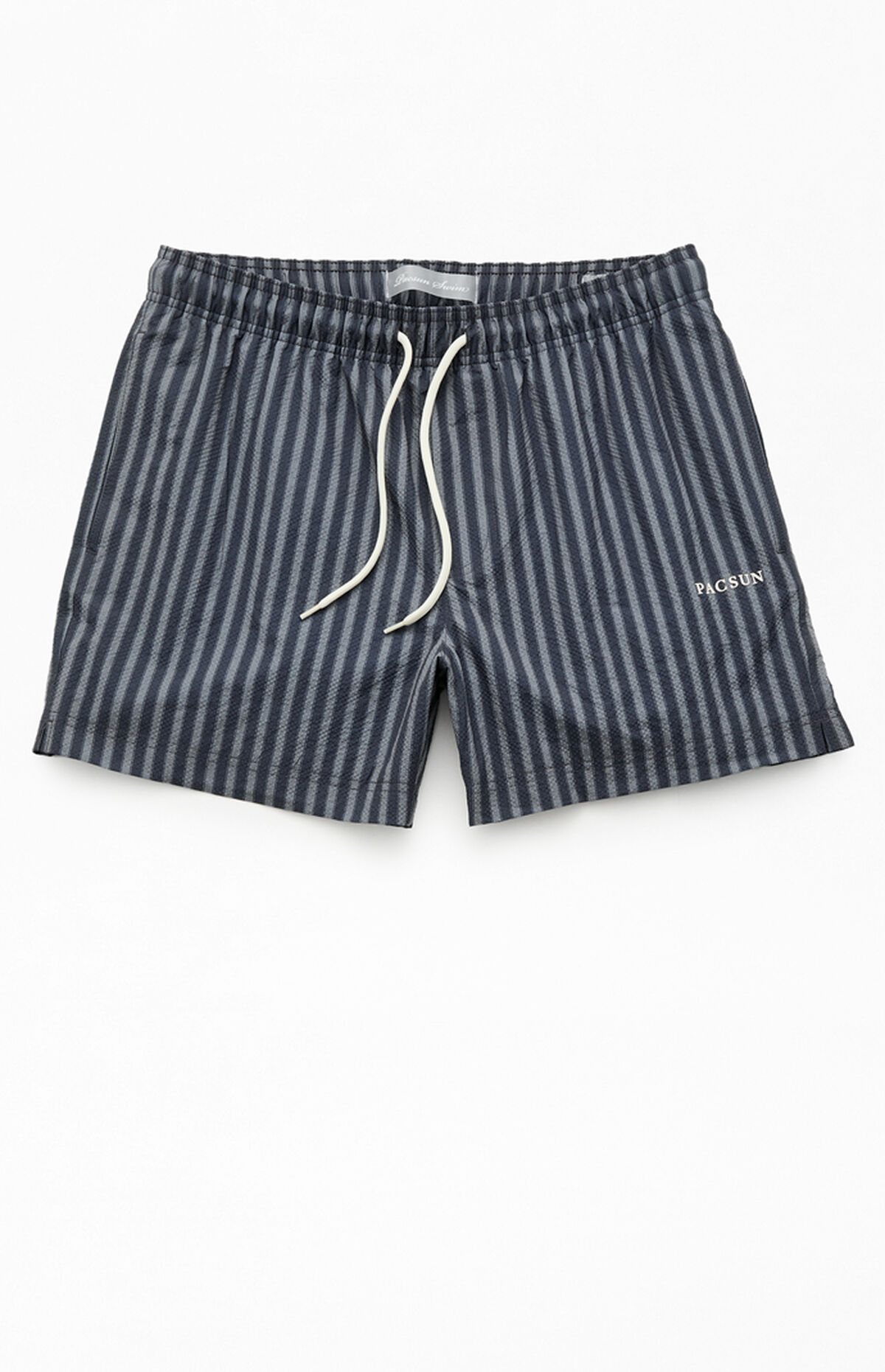 DriftStripedSeersucker 5" Swim Trunks