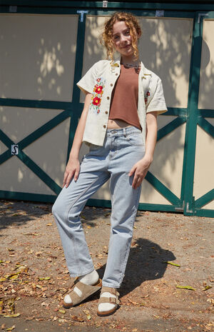 Light Indigo '90s Straight Leg Jeans image number 1