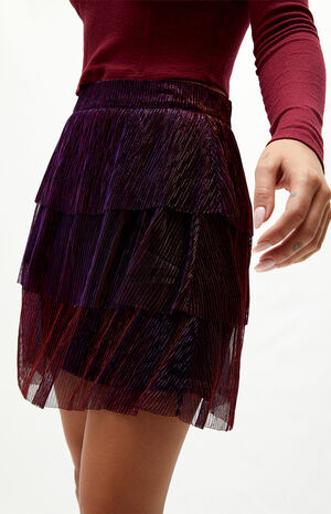 Ines Tiered Mini Skirt image number 2