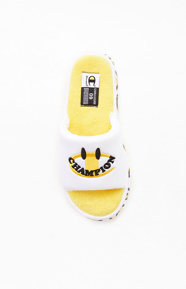 Women's Plush Smile Slide Sandals