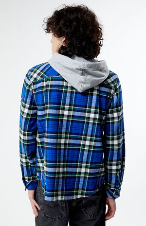 x Saturdays NYC Overhead Saltwater Hooded Shirt image number 4