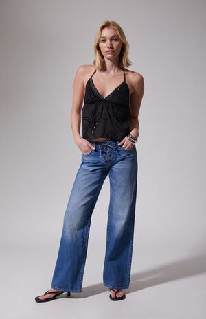 Cleo Open Back Sequin Top image number 1