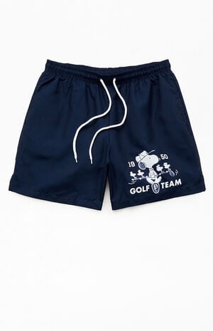 Snoopy Golf 6" Swim Trunks image number 1