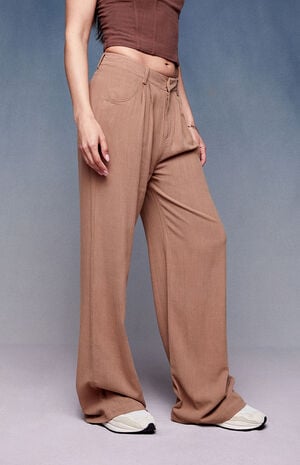 x PacSun On The Go Khaki Trousers image number 3