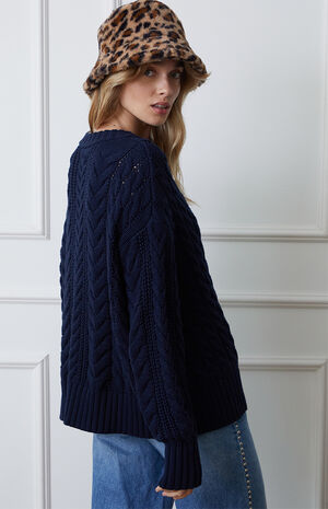 Rory Cable Knit Oversized Sweater image number 4