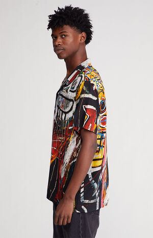 Basquiat Woven Camp Shirt image number 3