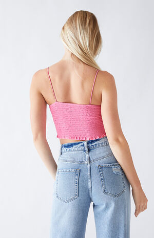 Smocked Bodice Cami Top image number 3