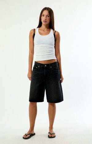 Black Middy Jorts image number 4