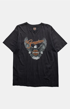 Black 2000s Harley Davidson Graphic T-Shirt image number 1